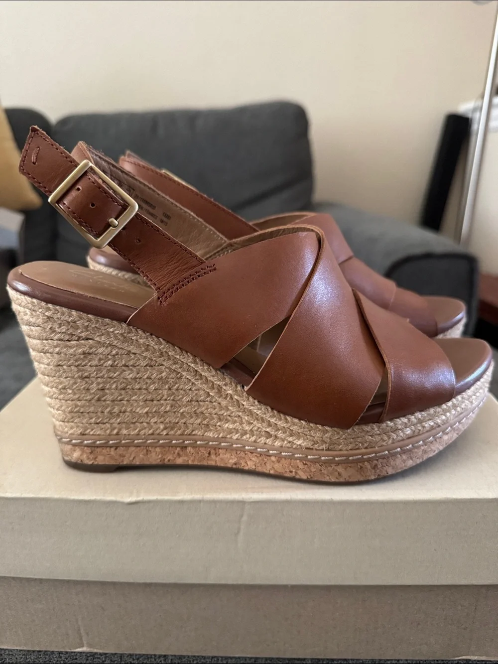 Clarks smooth leather